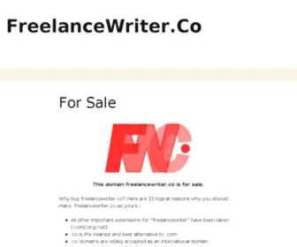 Freelancewriter.co(Forsale Lander) Screenshot