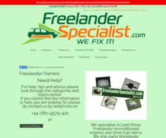 Freelanderspecialist.com(FreelanderSpecialist) Screenshot