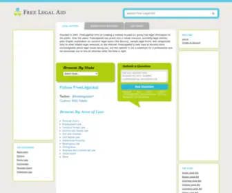 Freelegalaid.com(Your Guide to Legal Resources) Screenshot