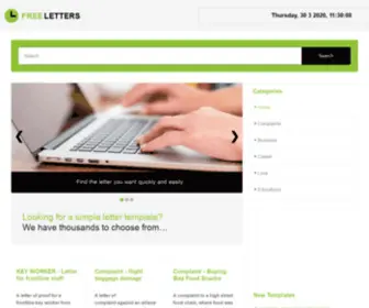 Freeletters.co.uk(Free LETTERS) Screenshot