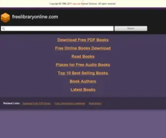 Freelibraryonline.com(Welcome Free Library Online) Screenshot