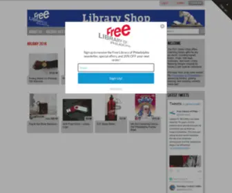 Freelibraryshop.com(Free Library of Philadelphia Shop) Screenshot