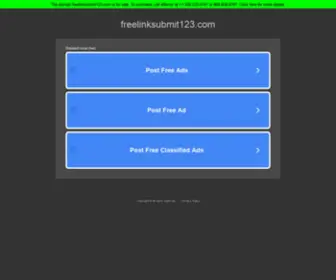Freelinksubmit123.com(Free link submit Directory) Screenshot