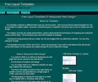 Freeliquidtemplates.com(Free Liquid Templates or Responsive Web Design) Screenshot