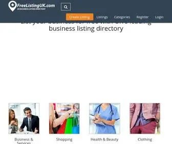 Freelistinguk.com(Free local business listing site UK) Screenshot