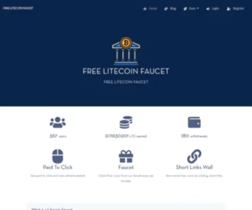 Freelitecoinfaucet.com(Free Litecoin Faucet) Screenshot