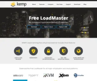 Freeloadbalancer.com(A free version of Kemp's popular VLM application load balancer) Screenshot