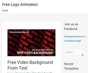 Freelogoanimation.com(Free Logo Animation) Screenshot