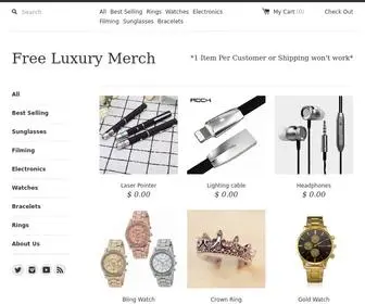 Freeluxurymerch.com(Free Luxury Merch) Screenshot