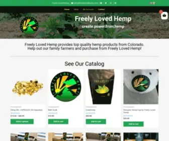 Freelylovedhemp.com(Freely loved hemp) Screenshot