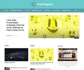 Freelymagazine.com(Writing globally) Screenshot