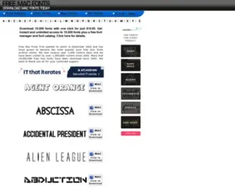 FreemacFonts.com(Free Mac Fonts) Screenshot