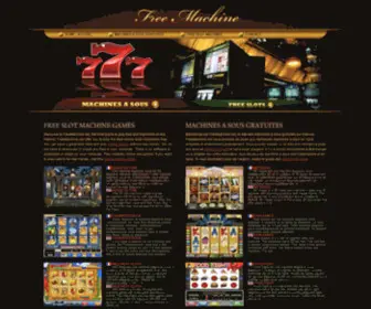 Freemachine.net(Free slot machine games) Screenshot