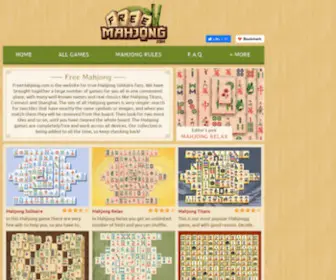 FreemahJong.com(Free Mahjong) Screenshot