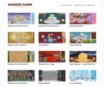 FreemahJong.info(Free Online Mahjong Games Full Screen) Screenshot