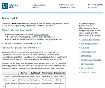 Freemail.lt(Užregistruotas domenas) Screenshot