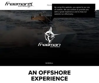 Freemanboatworks.com(The new standard in offshore performance) Screenshot