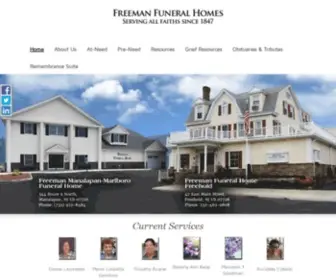 Freemanfuneralhomes.com(Freeman Funeral Homes) Screenshot