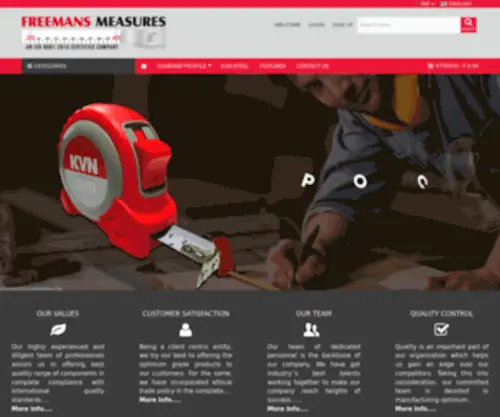 Freemans.net(Freemans Measures Pvt Ltd) Screenshot