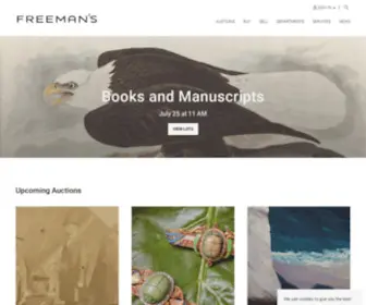 Freemansauction.com(FREEMAN'S AUCTIONEERS) Screenshot