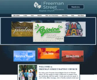 Freemanstreetbaptist.com(Hope in Christ) Screenshot