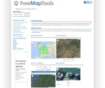 Freemaptools.com(Free Map Tools) Screenshot