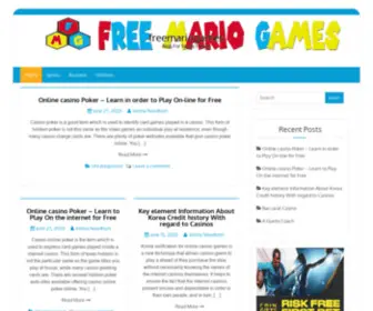 Freemariogames.net(Etusivu) Screenshot