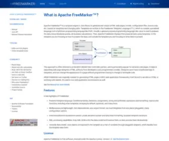 Freemarker.org(Java Template Engine Library) Screenshot