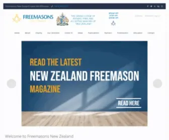 Freemasonsnz.org(Home Page Freemasons New Zealand website) Screenshot