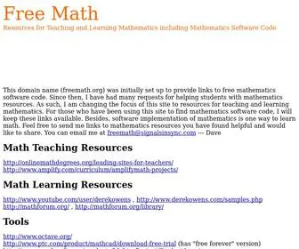 Freemath.org(Free Math) Screenshot