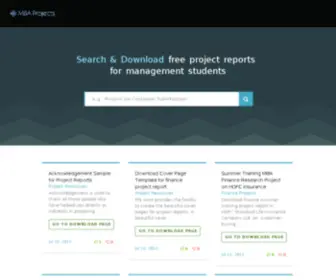 Freembaprojects.com(Download MBA Projects) Screenshot