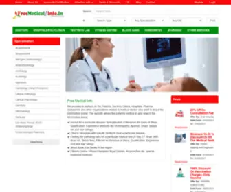 Freemedicalinfo.in(Find Top Doctors Hospitals Online) Screenshot