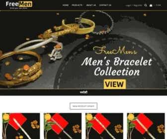 Freemen.in(Gold plated jewellery for men) Screenshot