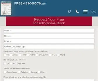 Freemesobook.com(Mesothelioma Causes) Screenshot