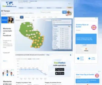 Freemeteo.com.py(El Tiempo) Screenshot