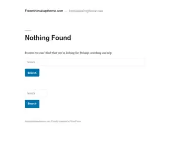 Freeminimalwptheme.com(Freeminimalwptheme) Screenshot