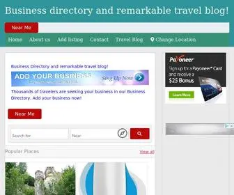 Freeminimaps.com(Business Directory and Travel Blog) Screenshot