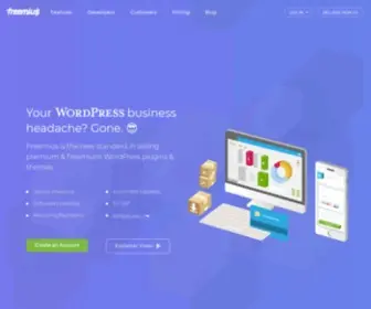 Freemius.com(The new standard in selling WordPress plugins and themes) Screenshot