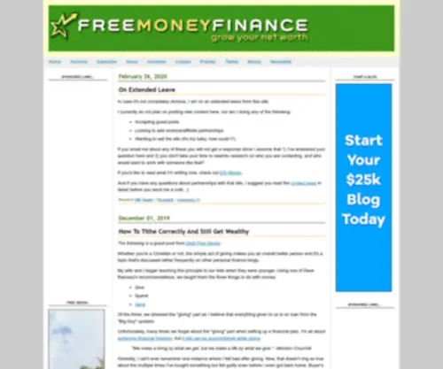 Freemoneyfinance.com(Free Money Finance) Screenshot