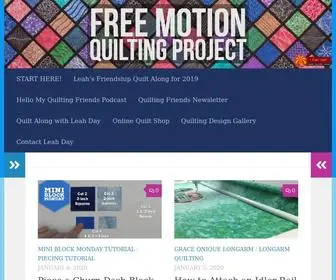 Freemotionproject.com(Free Motion Quilting Project) Screenshot
