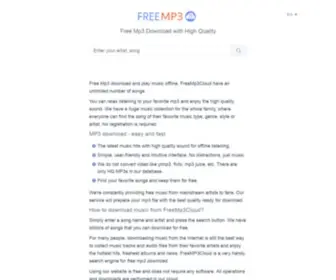 FreeMP3Cloud.com(Free Mp3 Cloud) Screenshot