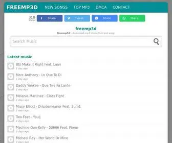 FreeMP3D.com(Free Mp3 Download) Screenshot