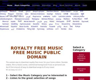 FreemusicPubliCDomain.com(Royalty Free Music Library) Screenshot