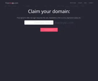 Freemyip.com(Free Dynamic DNS service) Screenshot