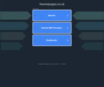 Freenetpages.co.uk(Cobweb Solutions Ltd) Screenshot