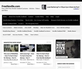 Freeneville.com(Free Neville Goddard Lectures) Screenshot