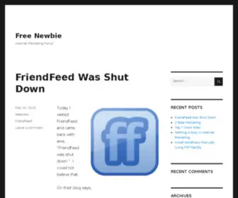 Freenewbie.com(Internet Marketing Tips for Beginners) Screenshot