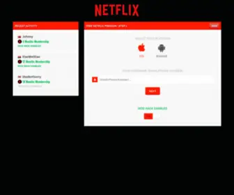 Freenflix.com(How to Get Free Netflix PremiumTry this amazing tools) Screenshot