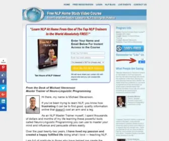 Freenlphomestudy.com(Free NLP Home Study Video Course) Screenshot