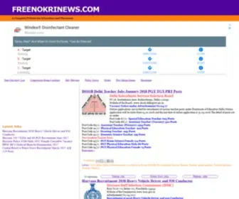 Freenokrinews.com(Kuk,cdlu,jobs,haryana) Screenshot